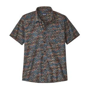 Patagonia Men’s Go-To Short-Sleeve Button-Up Shirt - Blue Multi Print